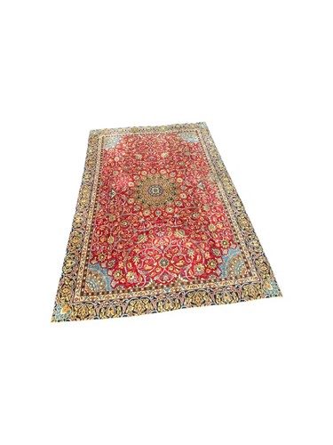 Lot 474 - A Kashan red-ground carpet, circa 1950 353 x...