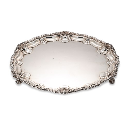 Lot 336 - An Edward VII silver salver