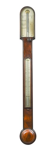 Lot 688 - A mahogany stick barometer by Dollond, London, 19th century