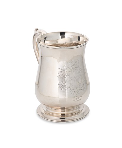 Lot 296 - A George II silver tankard