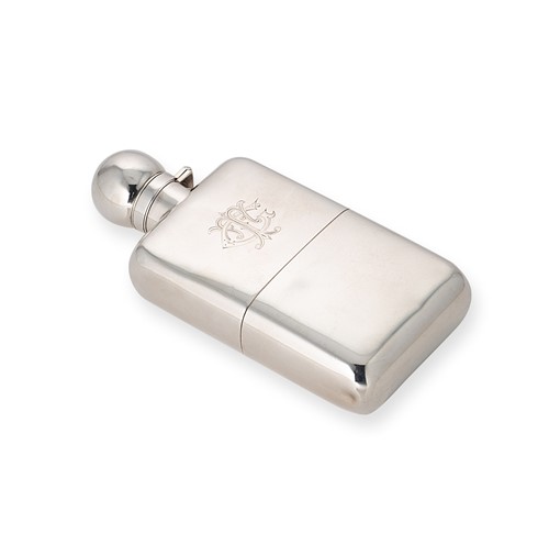 Lot 327 - A Victorian silver hip flask