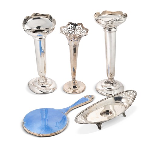Lot 320 - A group of English hallmarked silver items
