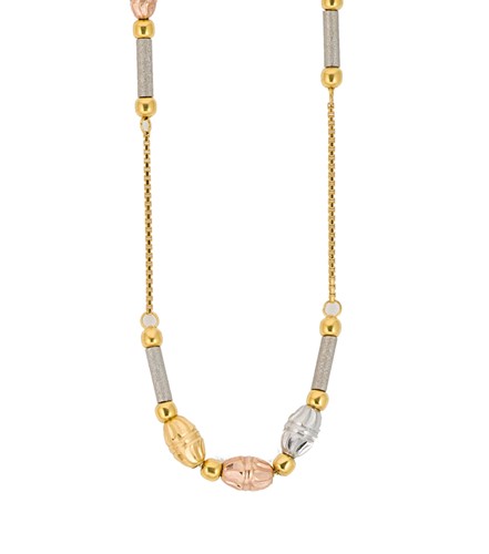 Lot 98 - A three colour necklace