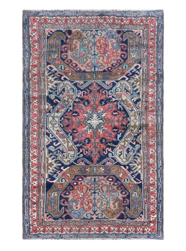 Lot 351 - An Eagle Kazak-style rug, mid-20th century