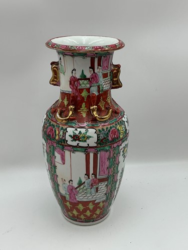 Lot 41 - A Canton vase, 20th century, of baluster form,...