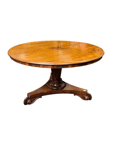 Lot 635 - A rosewood breakfast table, William IV