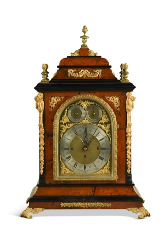 Lot 512 - A gilt mounted turtleshell and ebonised table clock, John Creed Jennens, London, circa 1875