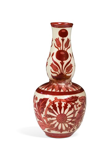 Lot 23 - Maw & Co., a ruby lustre vase