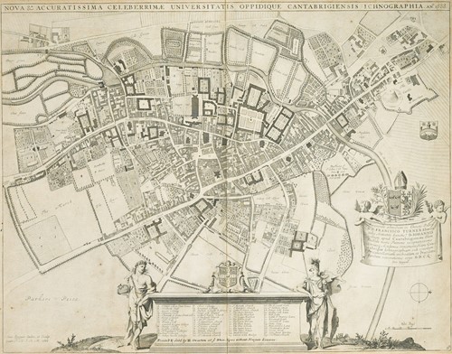Lot 8 - David Loggan, Plan of Cambridge 1688