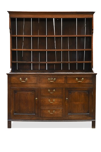 Lot 353 - An oak dresser, late 18th century