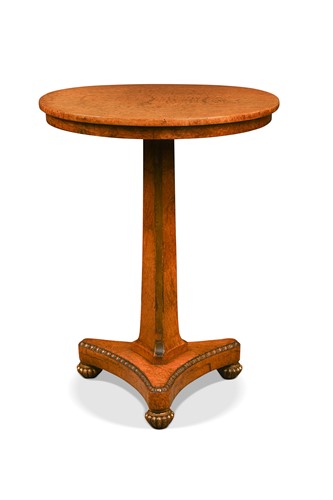Lot 466 - A birds eye maple and parcel-gilt occasional table, early 19th century