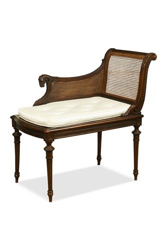 Lot 544 - A French Neo-classical caned seat, circa 1900