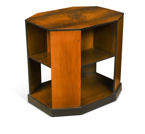 Lot 220 - An Art Deco walnut book table