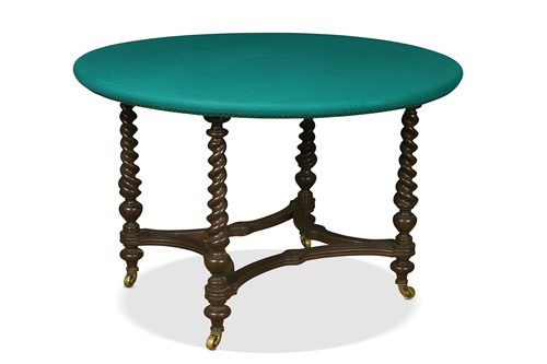 Lot 672 - A Victorian walnut circular games table, by Howard & Sons
