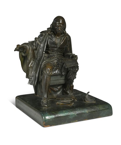 Lot 452 - After Jean-Baptiste Pigalle (1714 - 1785), Pierre Corneille, 19th century