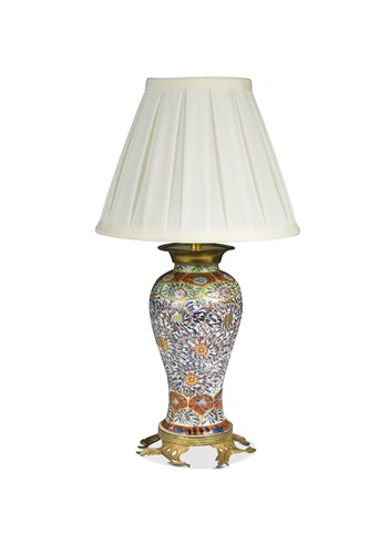 Lot 595 - A Chinese baluster vase