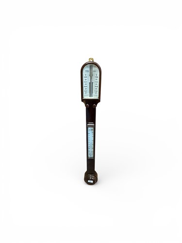 Lot 150 - A stick barometer by Negretti & Zambra, early...