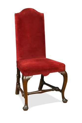 Lot 389 - A George II walnut side chair