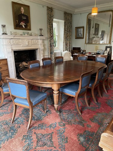 Lot 613 - A large extending mahogany dining table by John Wilkie, London, circa 1850