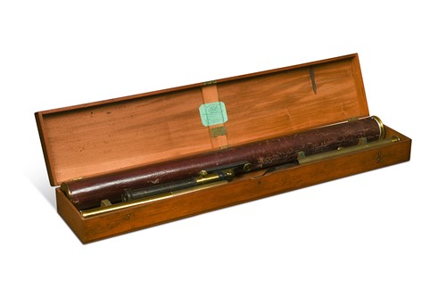 Lot 562 - A brass 3-inch refracting telescope, by Newton & Co., 19th century