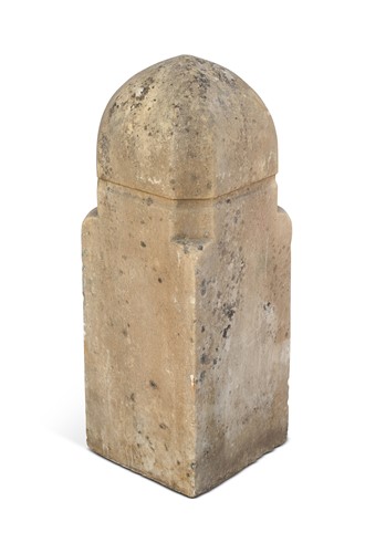 Lot 58 - A marble or limestone lingam, Khmer, possibly Ankor period, 15th century or before