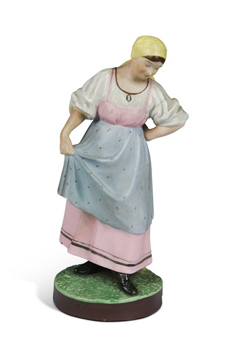 Lot 534 - A Russian porcelain Gardener figure