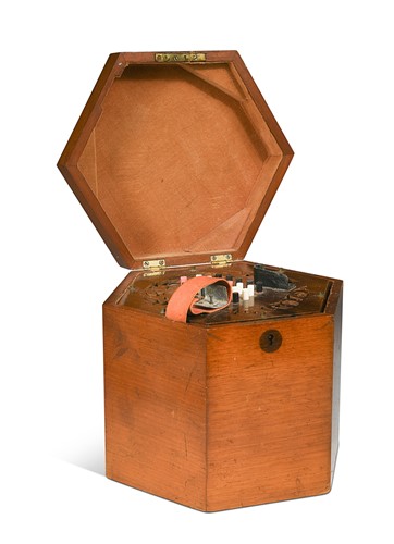 Lot 551 - A Simpson 48-Key rosewood-ended English concertina, 19th century