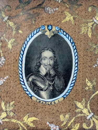 Lot 382 - An early 19th century oval engraving of King...