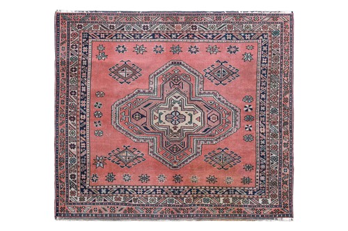 Lot 373 - A Caucasian design rug, circa 1940