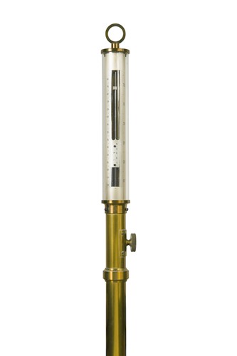Lot 685 - A brass marine barometer by Keith Davis, Maidstone, 20th century