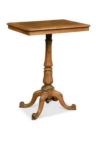 Lot 596 - An early Victorian bleached oak occasional table