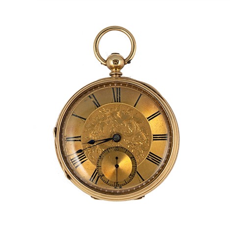 Lot 238 - Thomas Yates, Preston - A Victorian 18ct gold open faced pocket watch