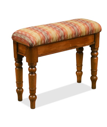 Lot 586 - A Victorian mahogany hall or window seat