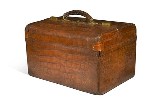 Lot 694 - Asprey & Co., a crocodile Gladstone bag