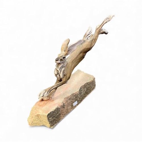 Lot 59 - A Running Hare ceramic sculpture, 1/1 Pierre...