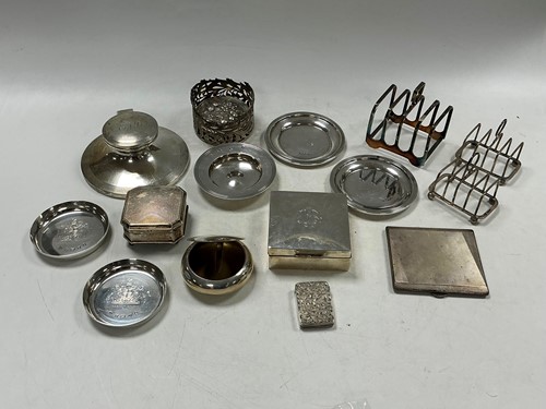 Lot 348 - A quantity of assorted hallmarked silver items
