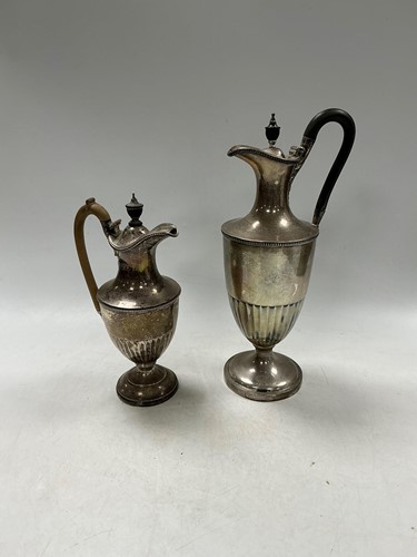 Lot 342 - A Victorian silver hot water jug