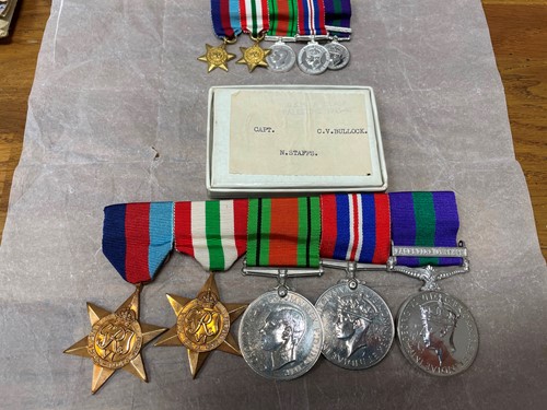 Lot 64 - World War Two group of 5 medals, with escape/evasion items