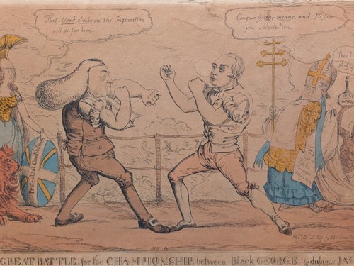 Lot 541 - Two 18th Century Satirical Cartoons