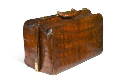 Lot 693a - A crocodile Gladstone bag