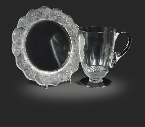 Lot 6 - Phalsbourg, an R. Lalique polished and frosted glass pitcher, circa 1924