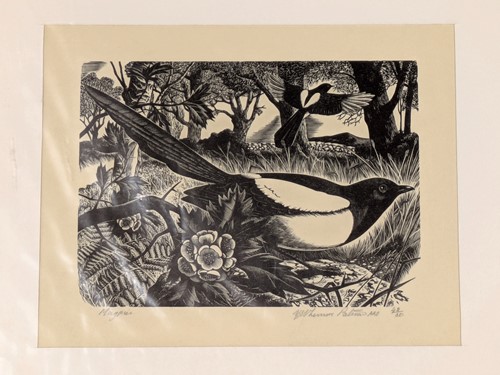 Lot 336 - A Collection Of Five Animal Related Woodcut And Etchings