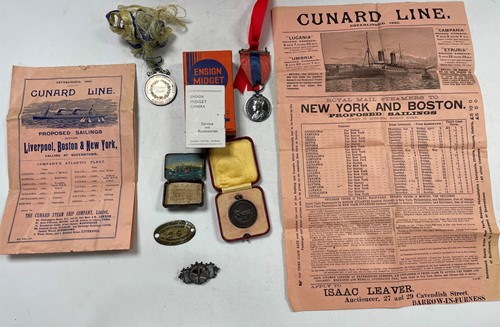Lot 150 - Collection of medallions and coins, a 9ct name...