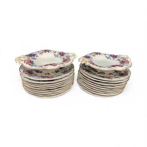 Lot 104 - A late Victorian 'Alba' marked dessert service...