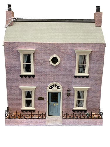 Lot 146 - A Dolls house with interior pieces, modern