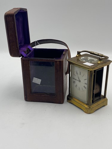 Lot 246 - A French 19th century carriage clock by Henri...