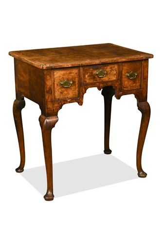 Lot 381 - A George II burr walnut lowboy