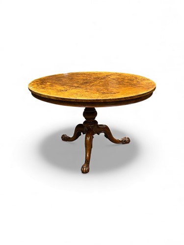 Lot 654 - A Victorian walnut breakfast table, stamped...