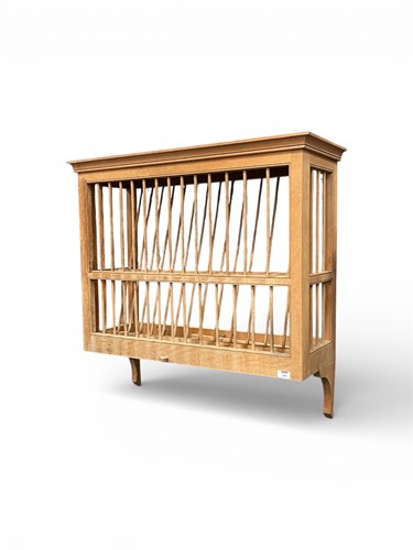 Lot 791 - A late 20th century beech plate rack, 88 X 90...