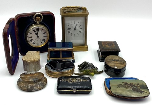 Lot 75 - Various small boxes to include, three Russian...
